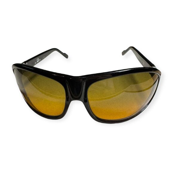 Dunhill Oval Sunglasses Black Frames Brown Lens Designer Italy 70-15-125mm‎ main image 5
